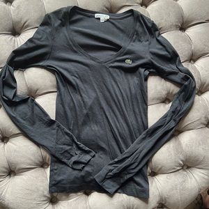 Lacoste women black long sleeve